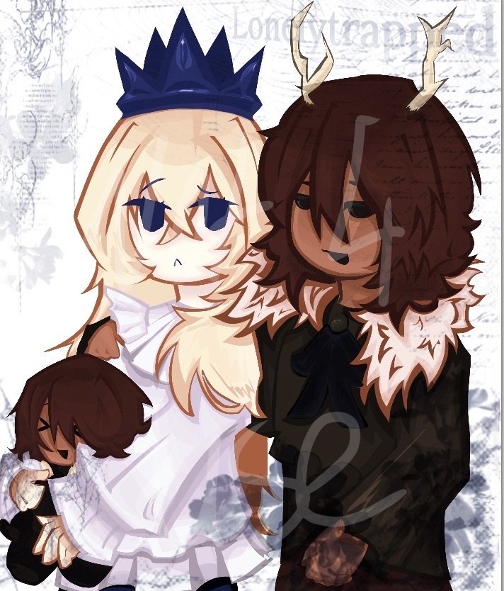 Half body with 2 characters